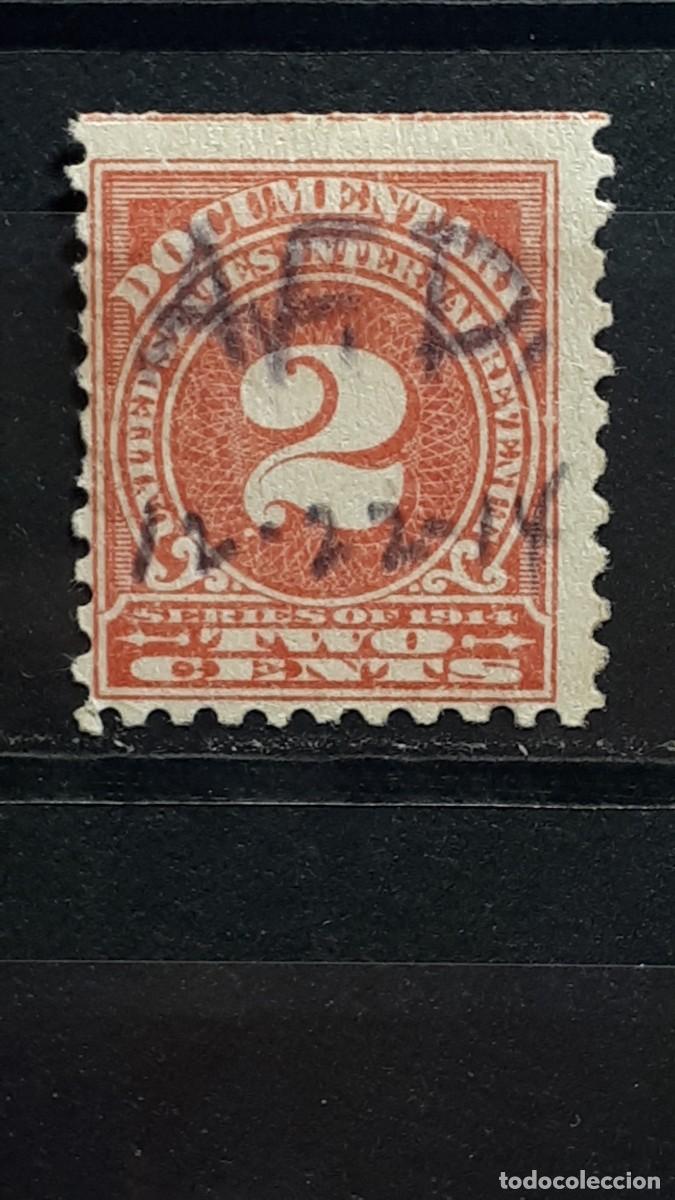 Sellos: ESTADOS UNIDOS. A&Ntilde;O 1914. &deg;. FISCAL- YVERT 191.