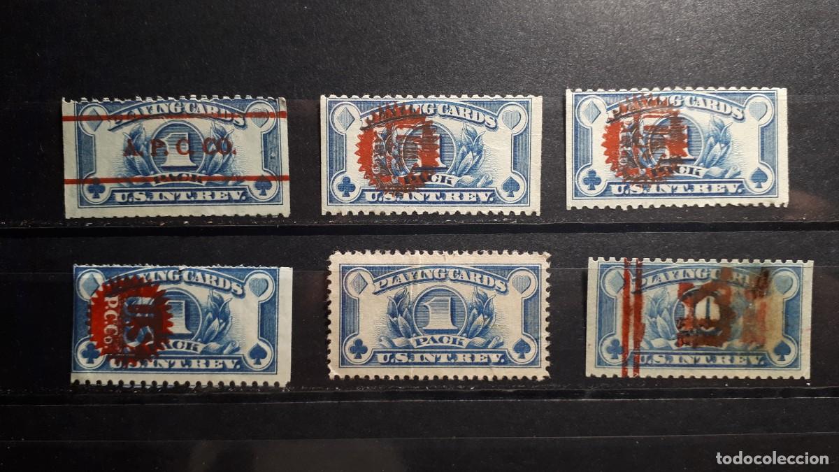 Sellos: ESTADOS UNIDOS. A&Ntilde;O 1940 y posterior. &deg; FISCAL. PLAYING CARDS