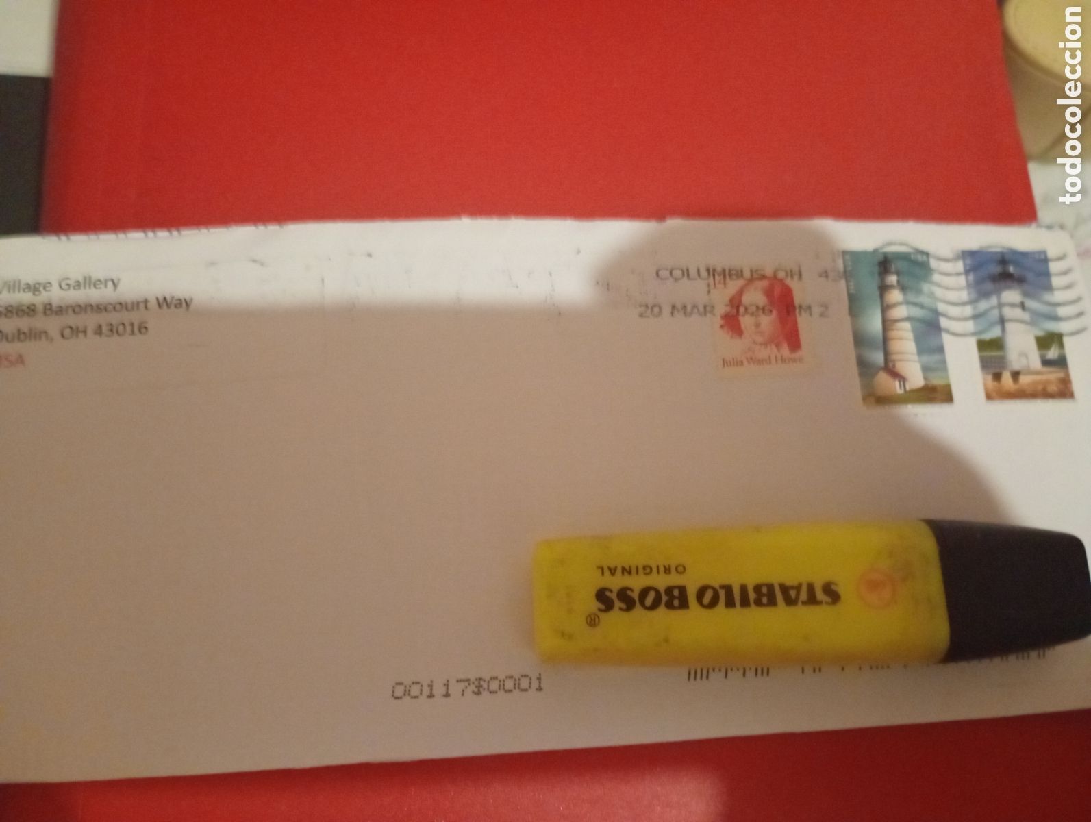 Sellos: Sobre franqueado Estados Unidos