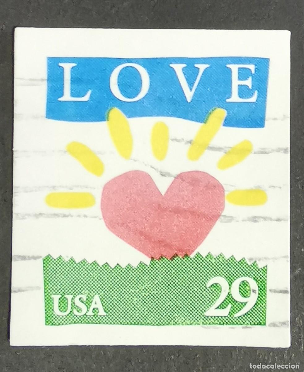 Timbres: Sello Estados Unidos U.S.A.1994,Amor (Coraz&oacute;n como sol naciente), 29 &cent; Michel US 2433