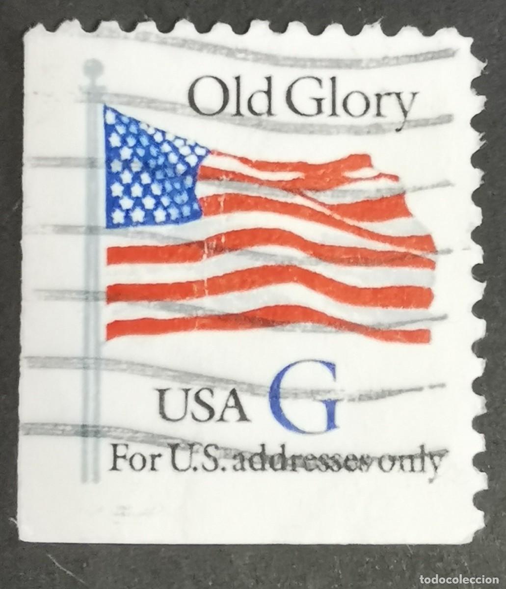 Timbres: Sello Estados Unidos U.S.A.1994,Sello G de la Vieja Gloria Blanca, G &ordm; Michel US 2538Elu