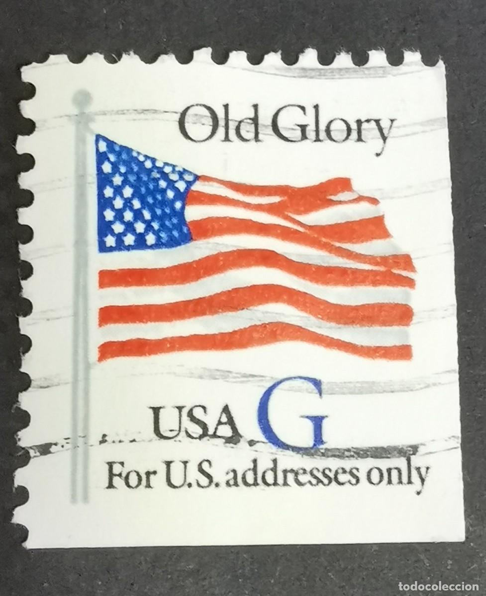 Timbres: Sello Estados Unidos U.S.A.1994,Sello G de la Vieja Gloria Blanca, G &ordm; Michel US 2538Eru