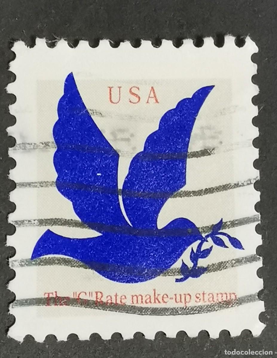 Timbres: Sello Estados Unidos U.S.A.1994,Paloma azul que lleva una rama de olivo, G &ordm; Michel US 2539