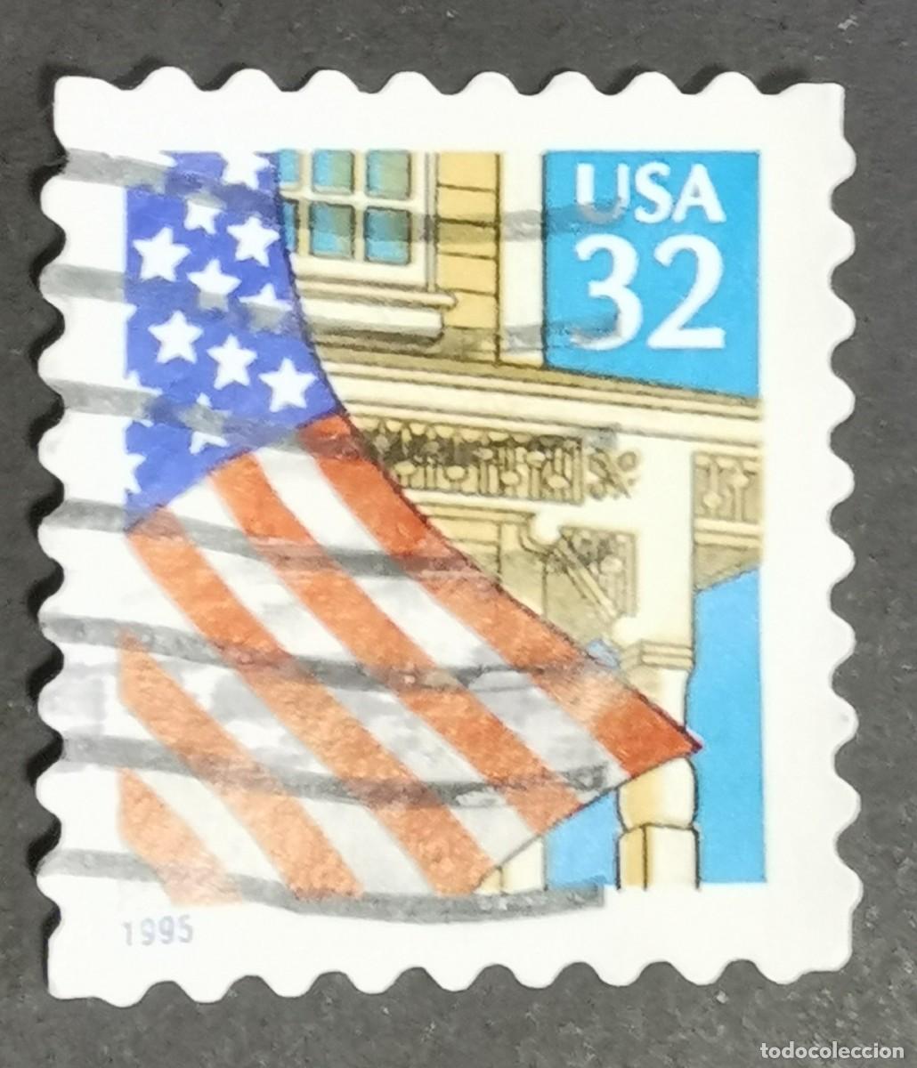 Timbres: Sello Estados Unidos U.S.A.1995,Bandera sobre el porche, 32 &cent; Michel US 2552IIBA