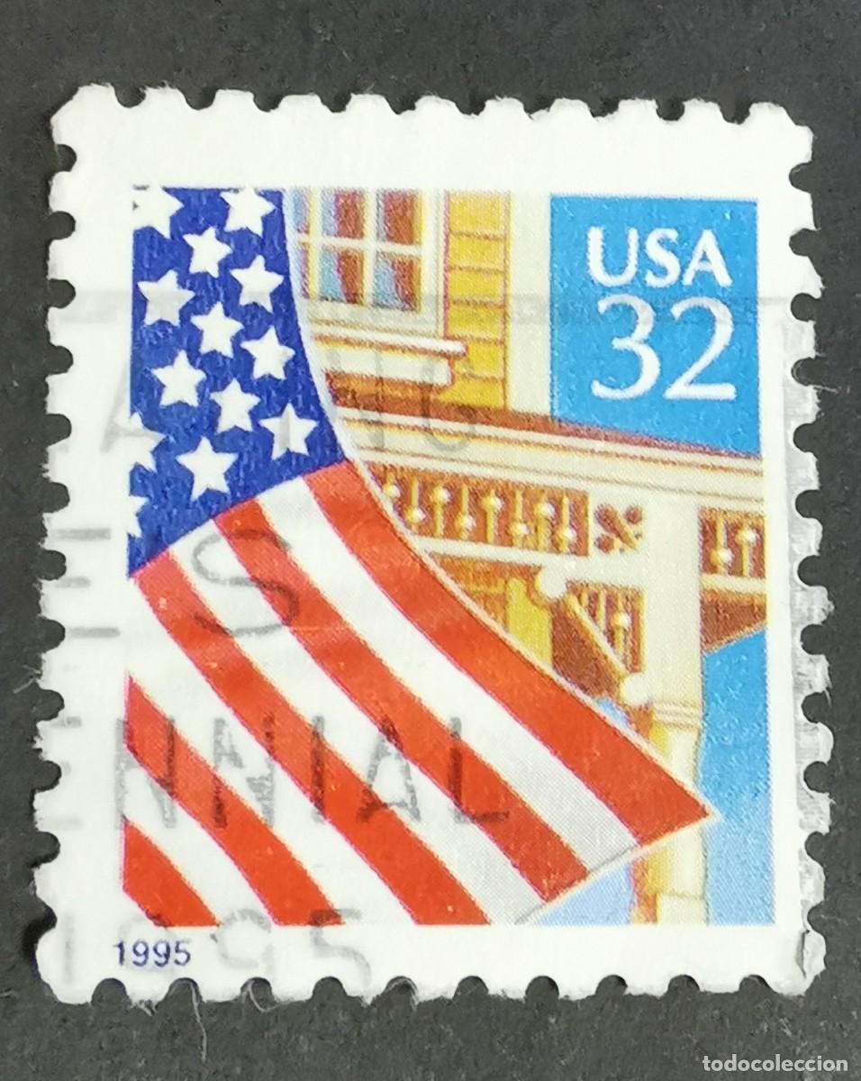 Timbres: Sello Estados Unidos U.S.A.1995,Bandera sobre el porche, 32 &cent; Michel US 2552IIBA