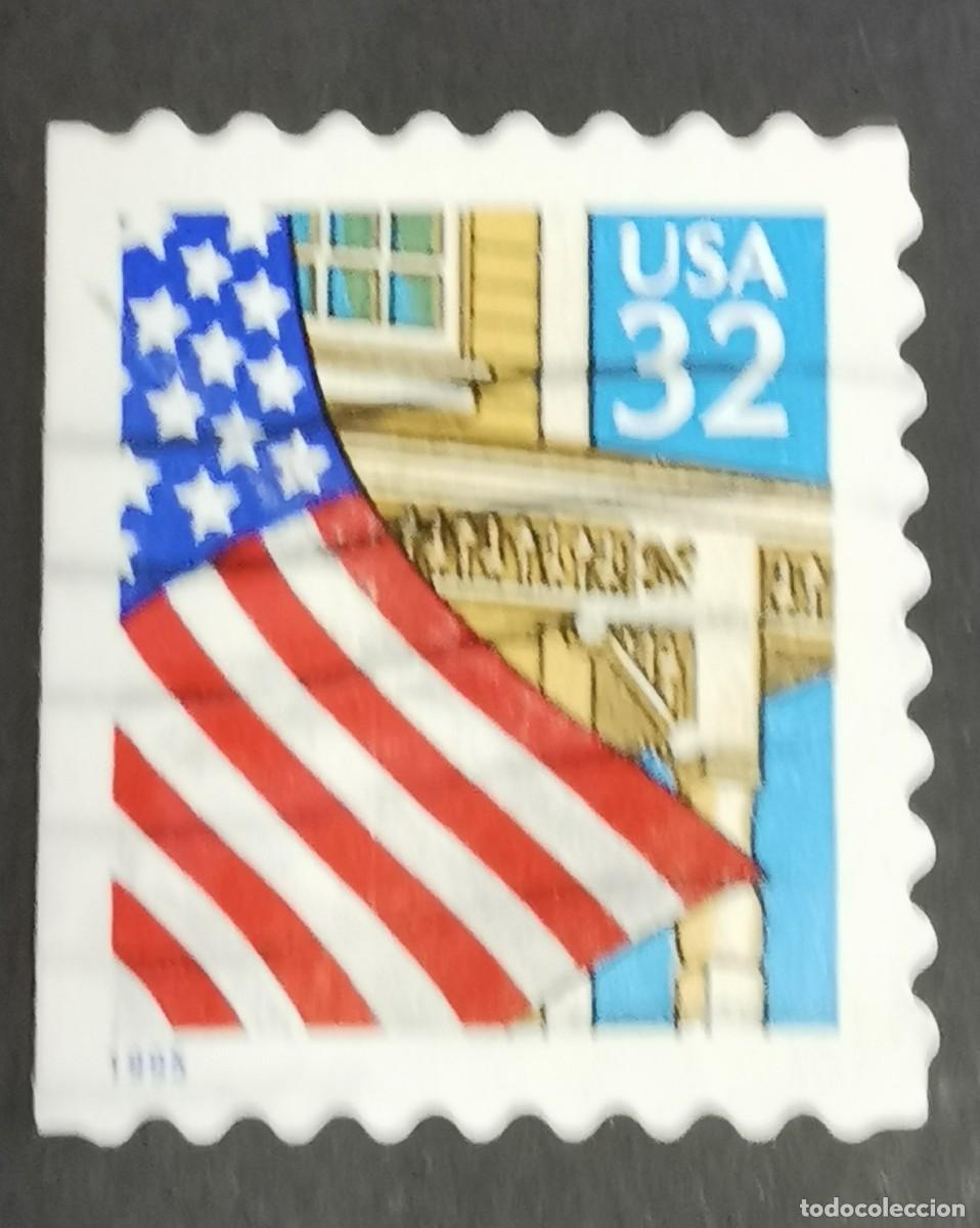 Timbres: Sello Estados Unidos U.S.A.1995,Bandera sobre el porche, 32 &cent; Michel US 2552IIBDl