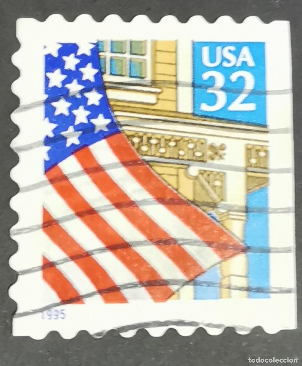 Timbres: Sello Estados Unidos U.S.A.1995,Bandera sobre el porche, 32 &cent; Michel US 2552IIBDr