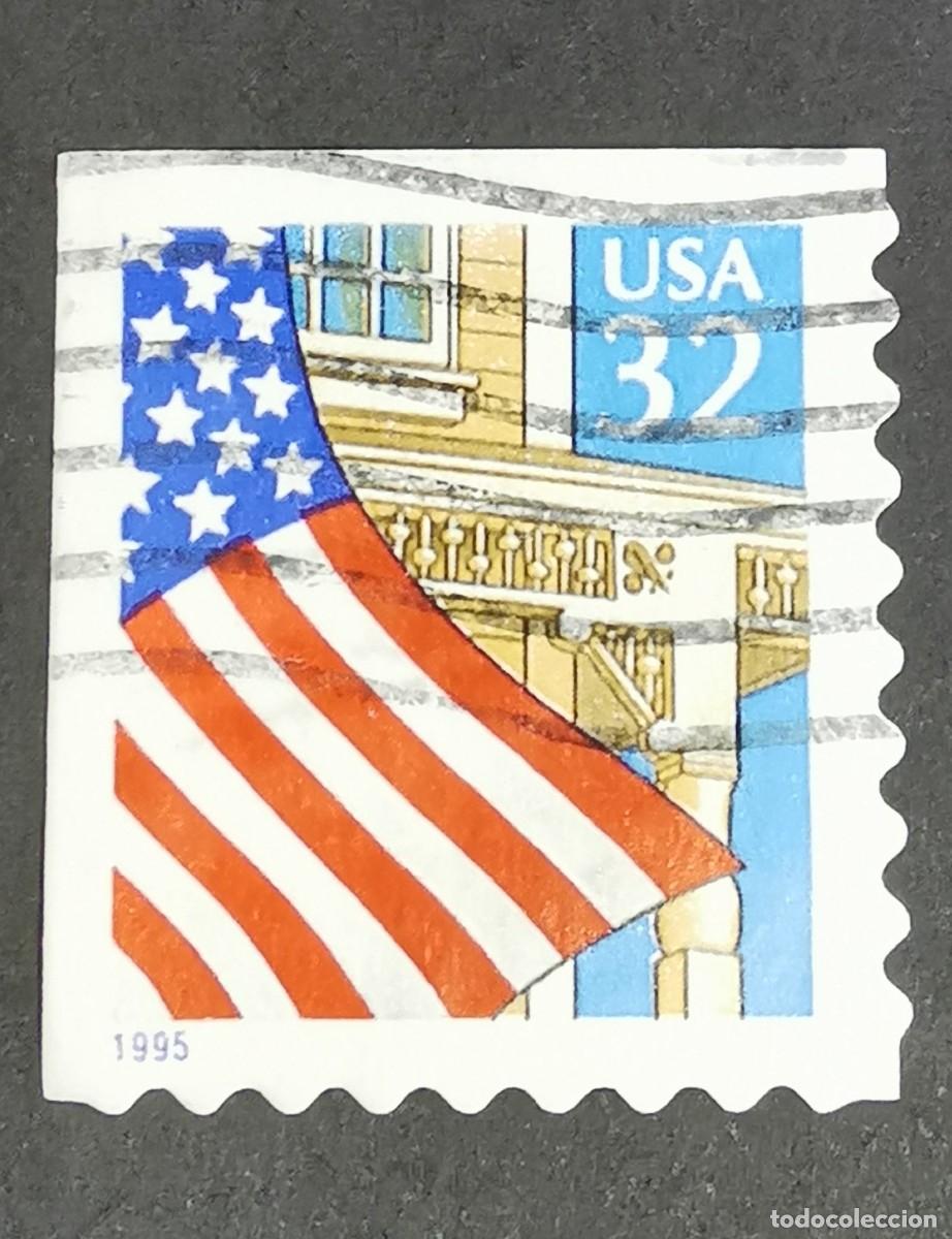 Timbres: Sello Estados Unidos U.S.A.1995,Bandera sobre el porche, 32 &cent; Michel US 2552IIBElo