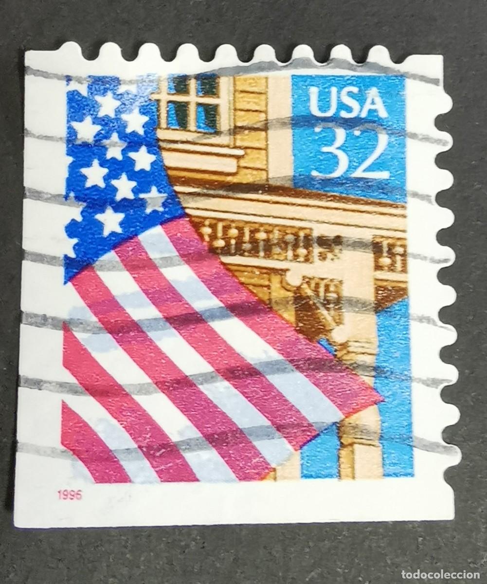 Timbres: Sello Estados Unidos U.S.A.1995,Bandera sobre el porche, 32 &cent; Michel US 2552IIBEul