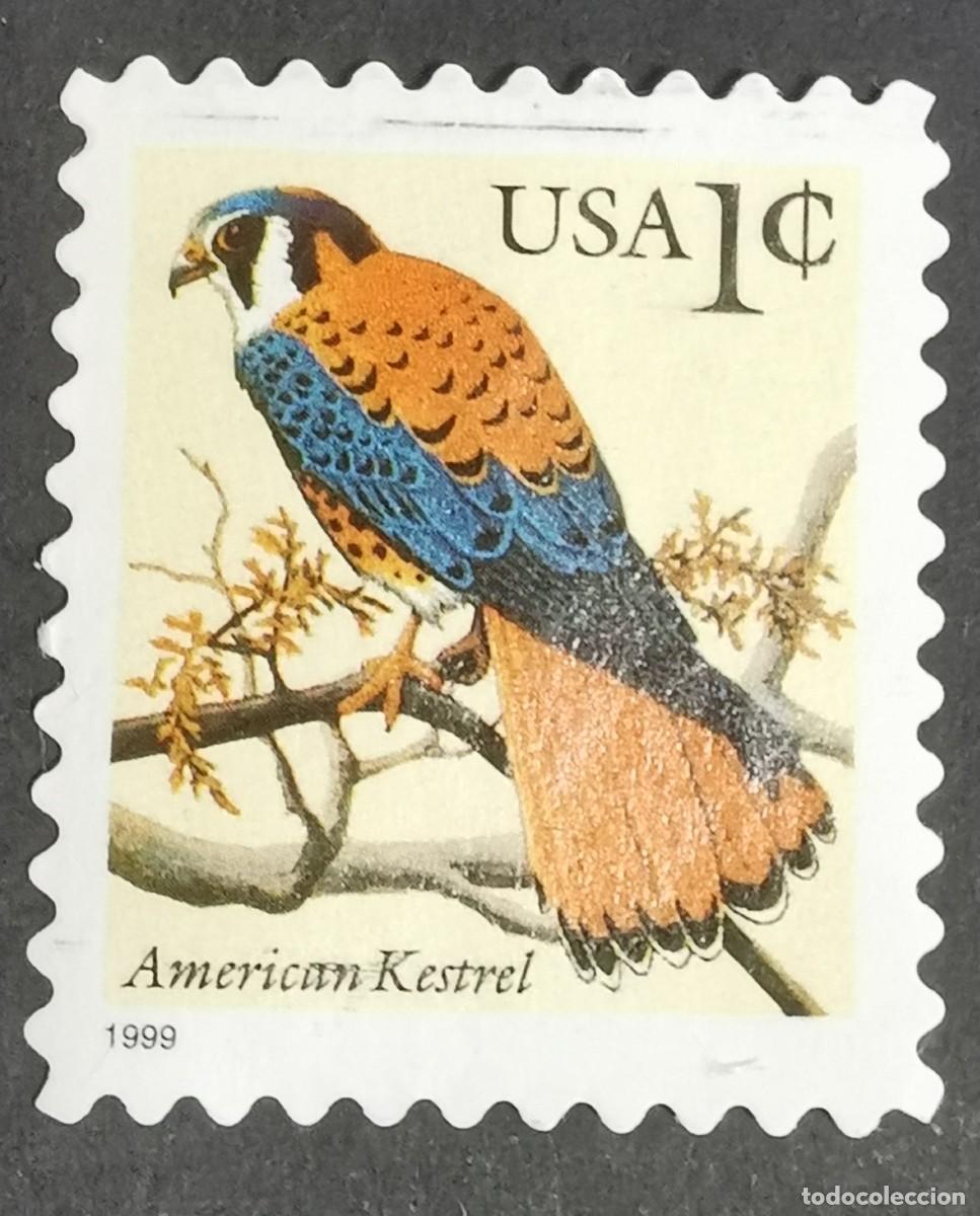 Francobolli: Sello Estados Unidos U.S.A.1995,Cern&iacute;calo americano (Falco sparverius), 1 &cent; Michel US 2559A
