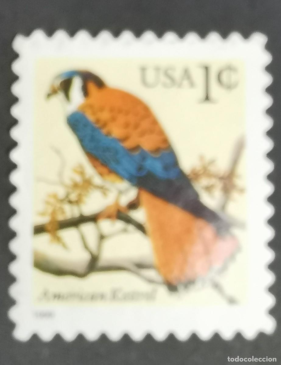 Francobolli: Sello Estados Unidos U.S.A.1995,Cern&iacute;calo americano (Falco sparverius), 1 &cent; Michel US 2559A