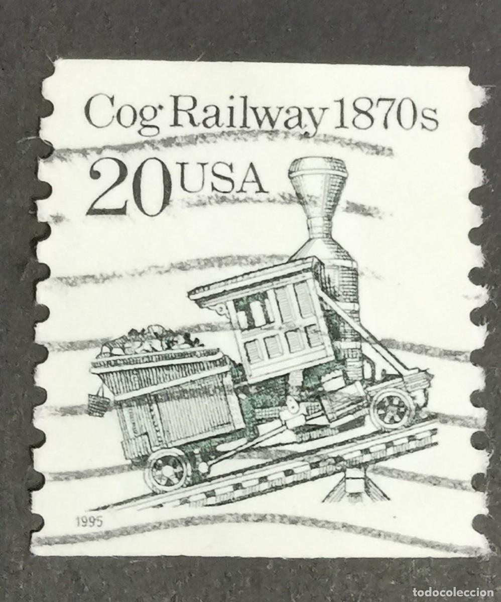 Francobolli: Sello Estados Unidos U.S.A.1995,Ferrocarril cremallera d&eacute;cada 1870s, 20 &cent; Michel US 2573