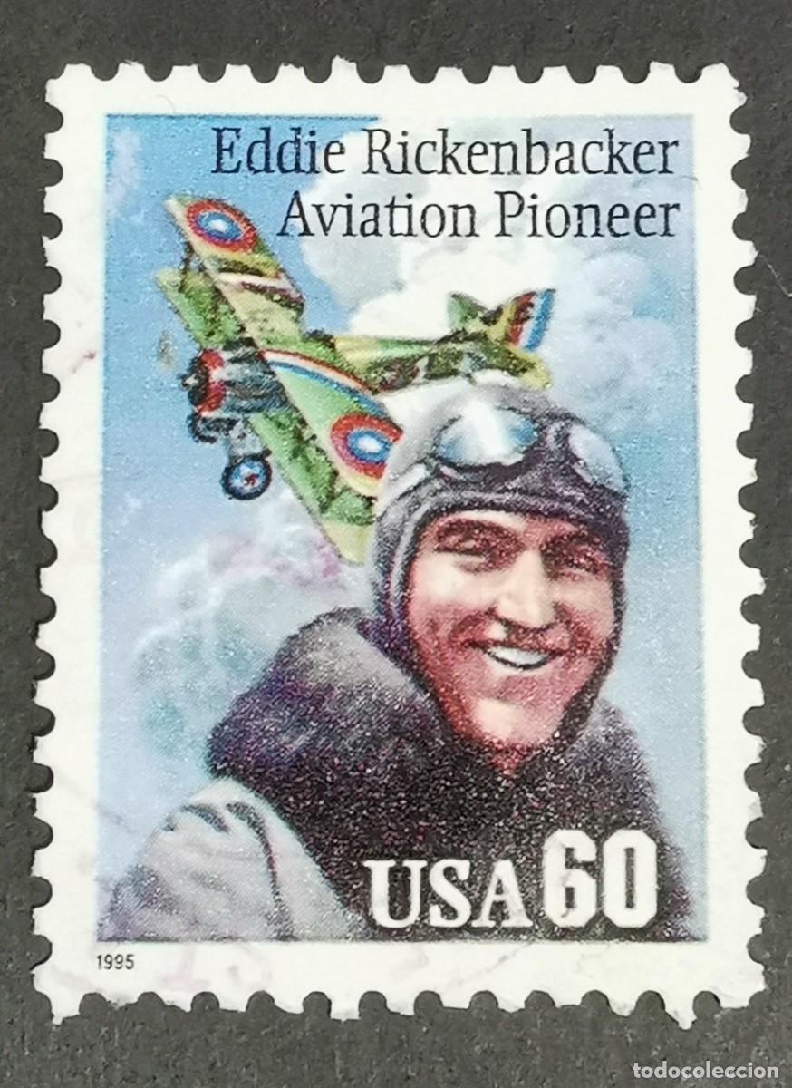 Francobolli: Sello Estados Unidos U.S.A.1995,Eddie Rickenbacker, 60 &cent; Michel US 2642I