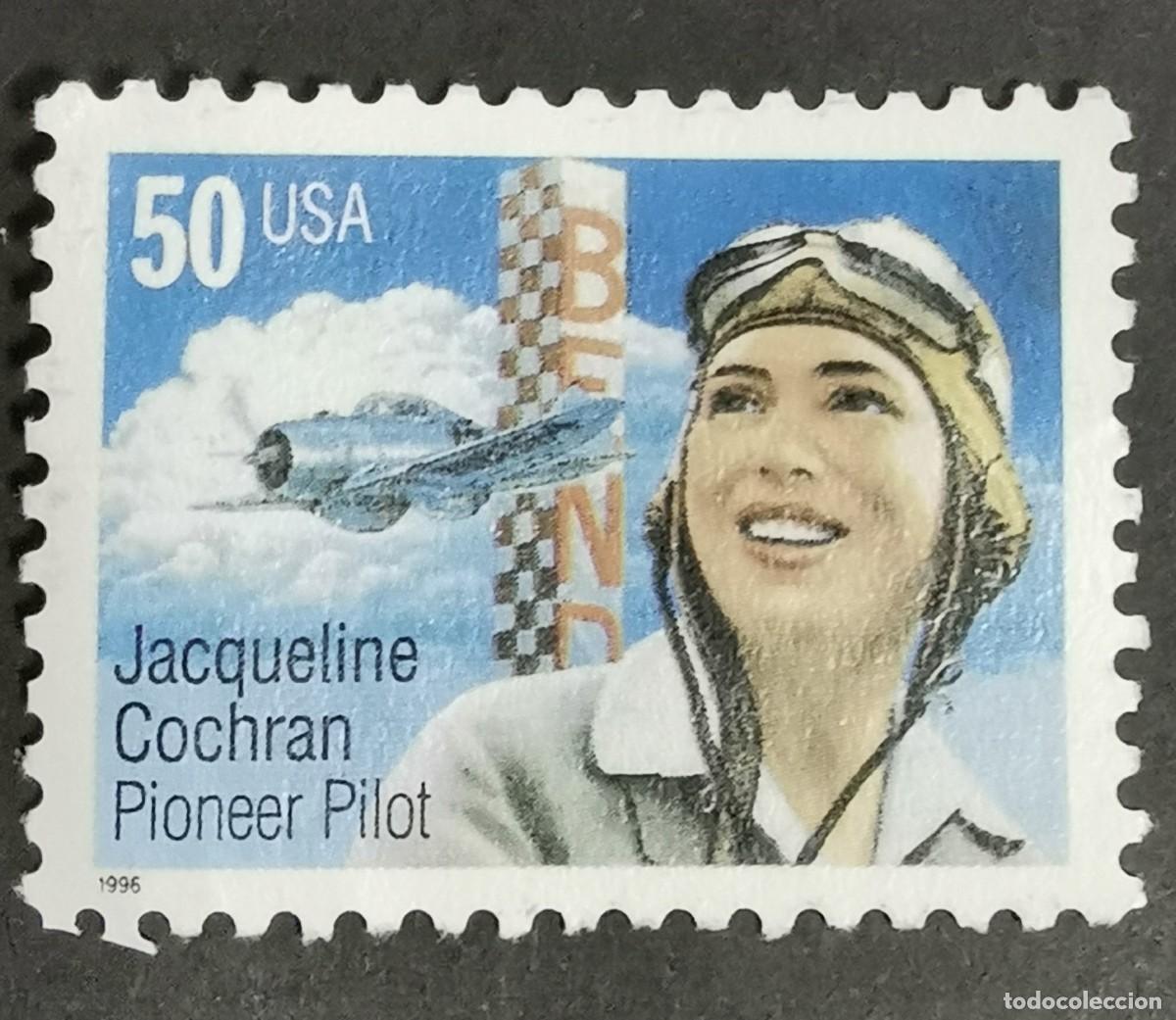 Briefmarken: Sello Estados Unidos U.S.A.1996,Jacqueline Cochran, 50 &cent; Michel US 2700