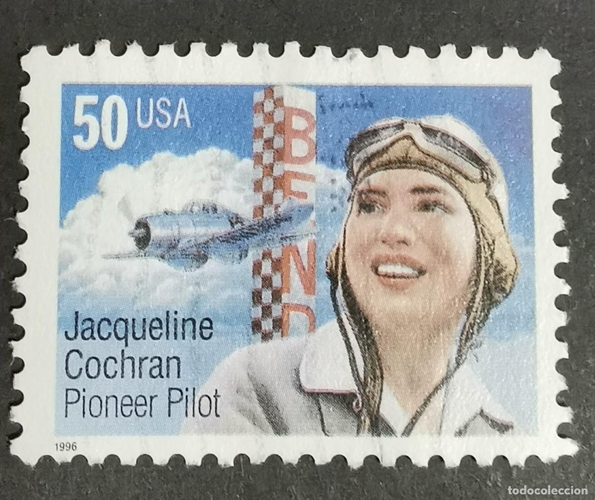 Briefmarken: Sello Estados Unidos U.S.A.1996,Jacqueline Cochran, 50 &cent; Michel US 2700