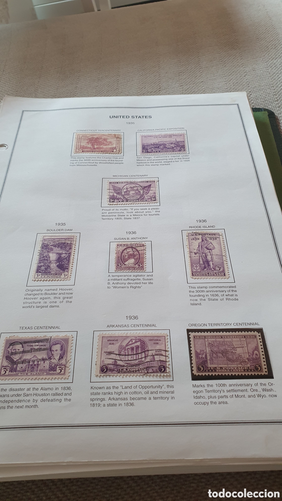 Sellos: 9 sellos estados unidos 1935 1936