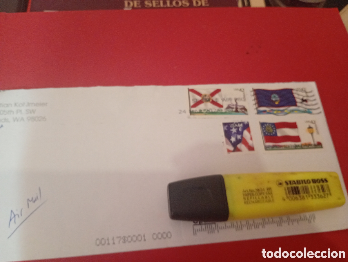 Sellos: Sobre franqueado Estados Unidos