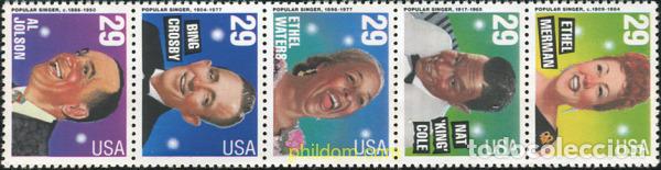 Sellos: 306319 MNH ESTADOS UNIDOS 1994 CANTANTES POPULARES