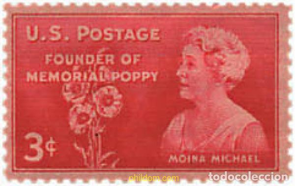 Sellos: 88737 MNH ESTADOS UNIDOS 1948 HOMENAJE A MOINA MICHAEL