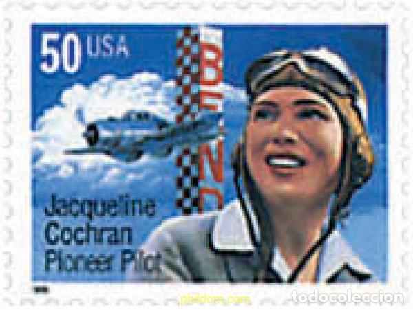 Sellos: 86906 MNH ESTADOS UNIDOS 1996 PIONEROS DE LA AVIACION. J. Cochran