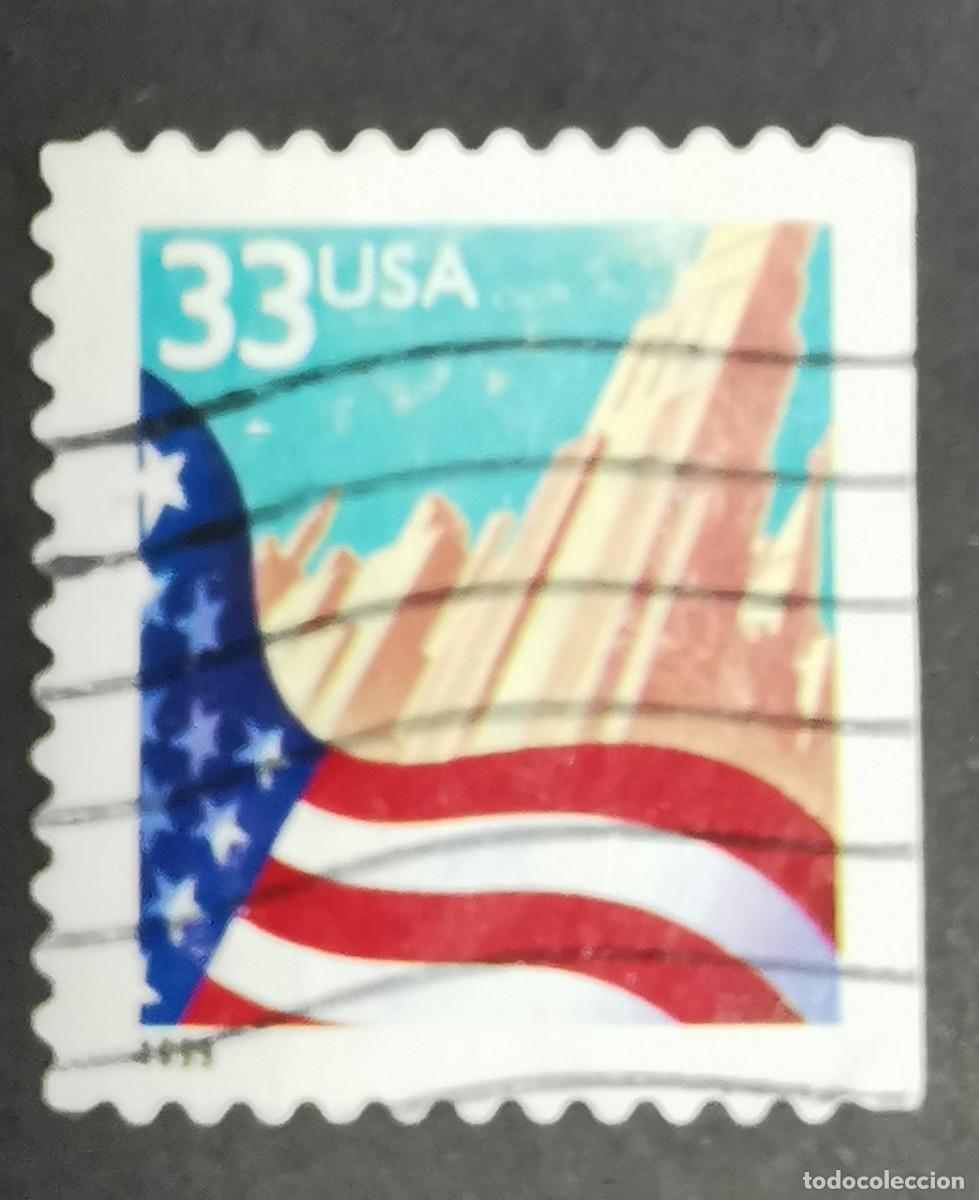 Timbres: Sello Estados Unidos U.S.A.1999,Bandera sobre la ciudad, 33 &cent; Michel US 3091BDr