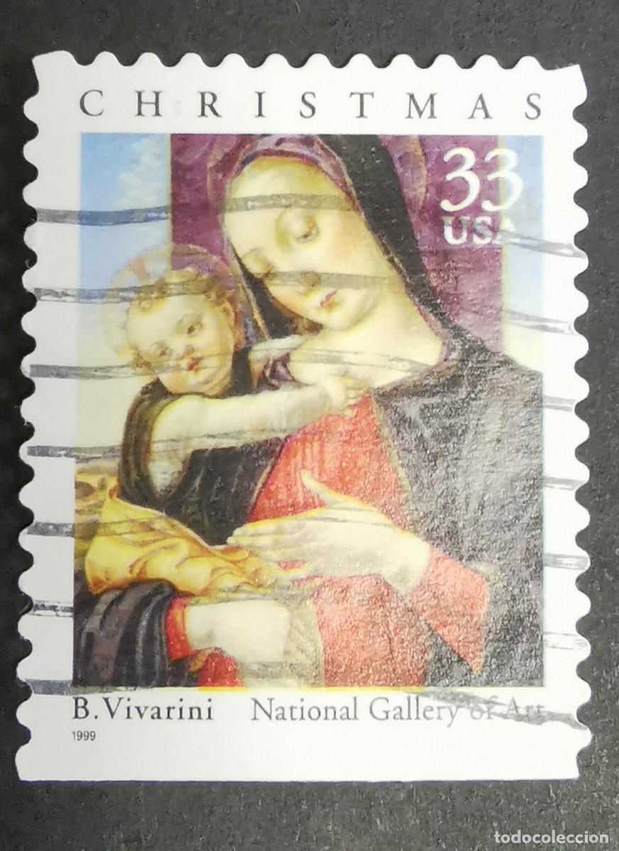 Timbres: Sello Estados Unidos U.S.A.1999,La Virgen y el Ni&ntilde;o de Bartolomeo Vivarini, 33 &cent; Michel US 3215BDu