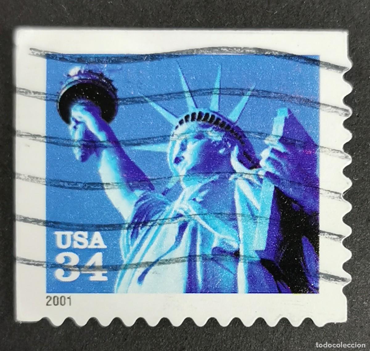 Selos: Sello Estados Unidos U.S.A.2001,Estatua de la Libertad, 34 &cent; Michel US 3427BElo