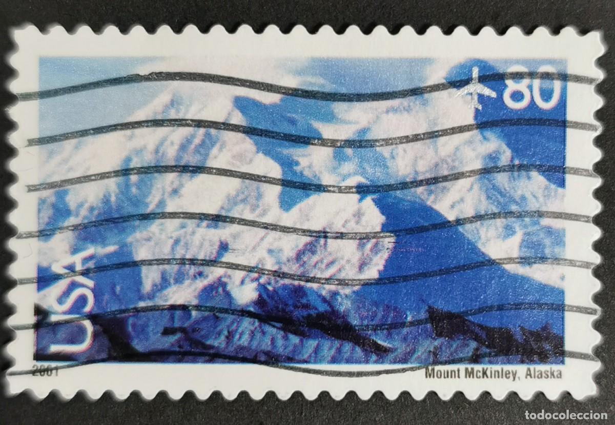 Sellos: Sello Estados Unidos U.S.A.2001,Monte McKinley, Alaska, 80 &cent; Michel US 3449