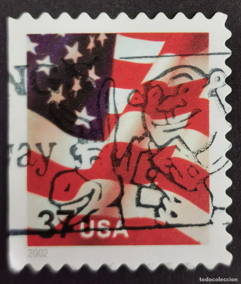 Francobolli: Sello Estados Unidos U.S.A.2002, Bandera, 33 &cent; Michel US 3587BDl