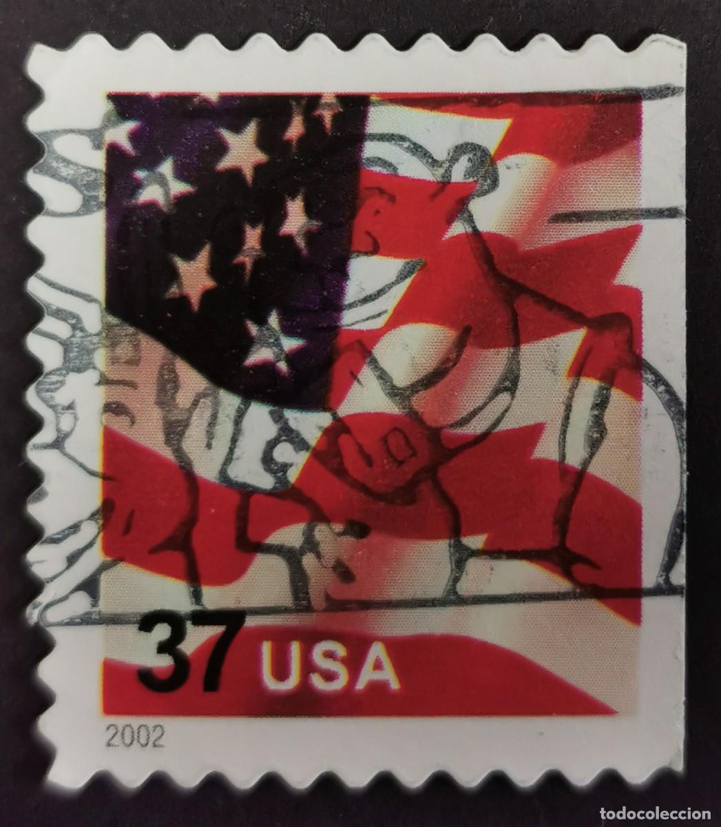 Francobolli: Sello Estados Unidos U.S.A.2002, Bandera, 33 &cent; Michel US 3587BDr
