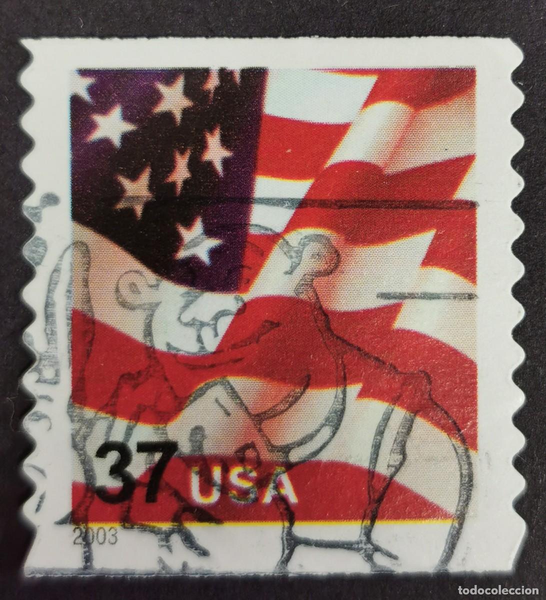 Francobolli: Sello Estados Unidos U.S.A.2003, Bandera (Fecha: 2003), 37 &cent; Michel US 3474BG
