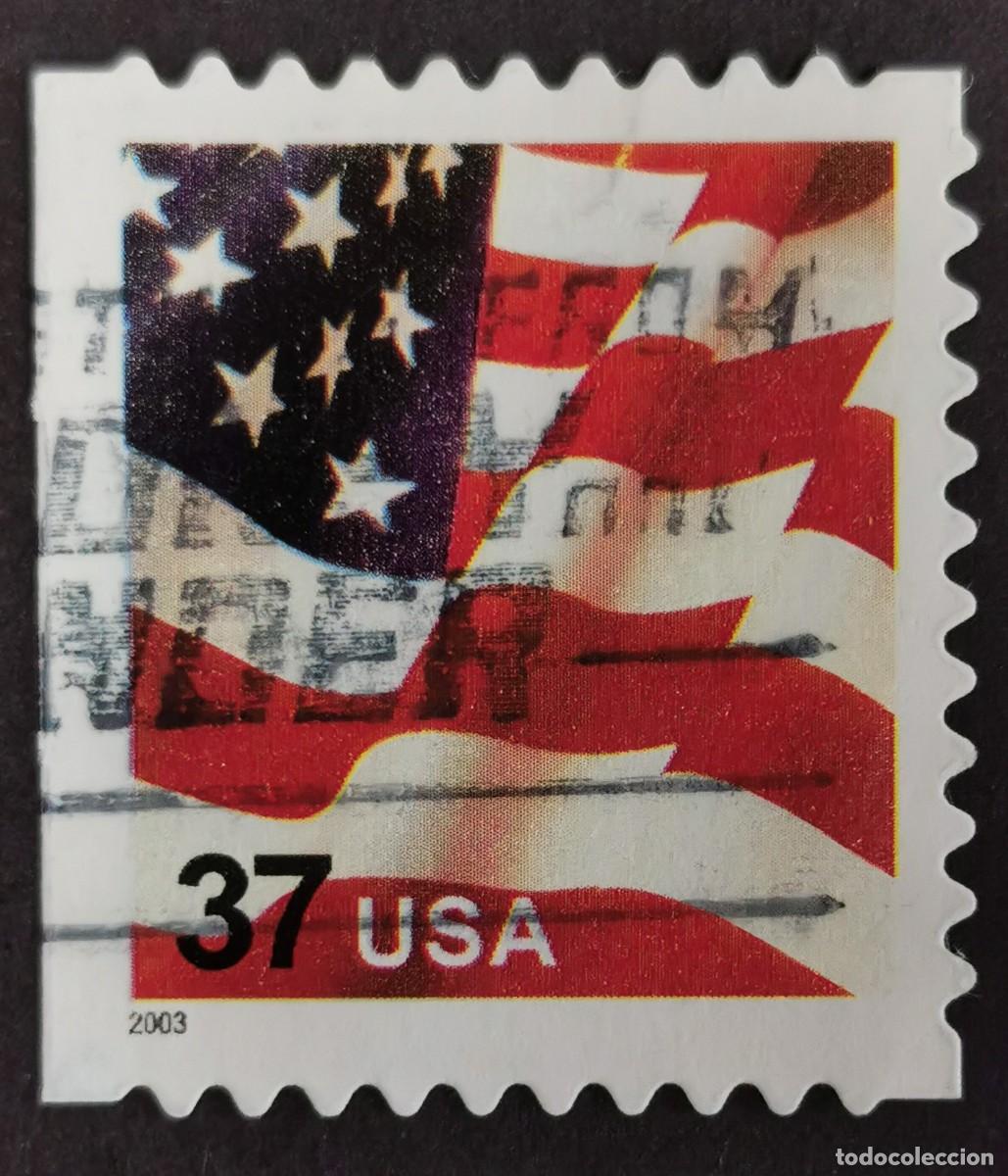 Francobolli: Sello Estados Unidos U.S.A.2003, Bandera (Fecha: 2003), 37 &cent; Michel US 3595IIBHl