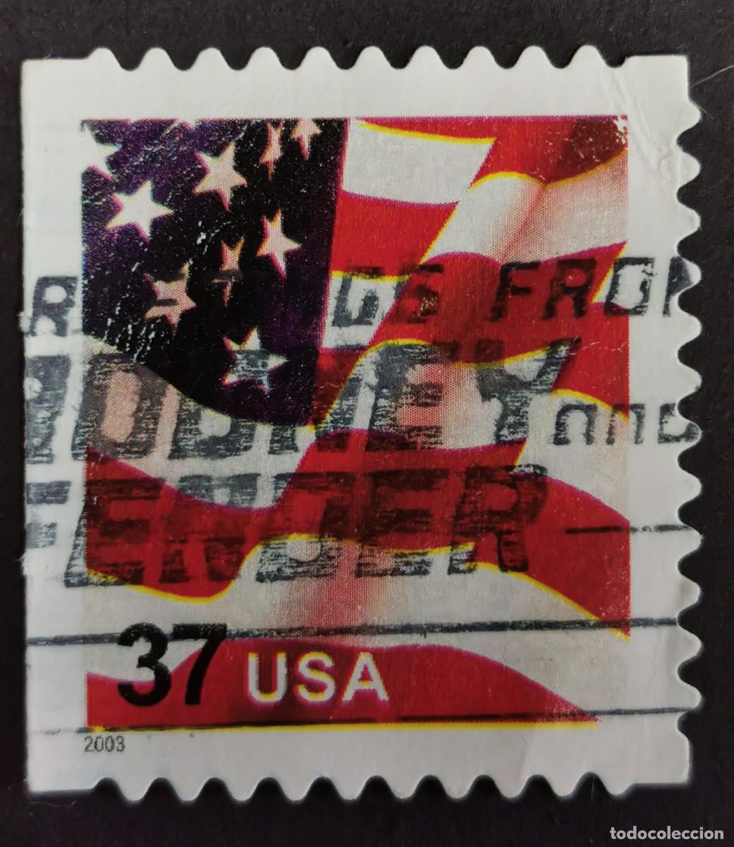 Francobolli: Sello Estados Unidos U.S.A.2003, Bandera (Fecha: 2003), 37 &cent; Michel US 3595IIBHl