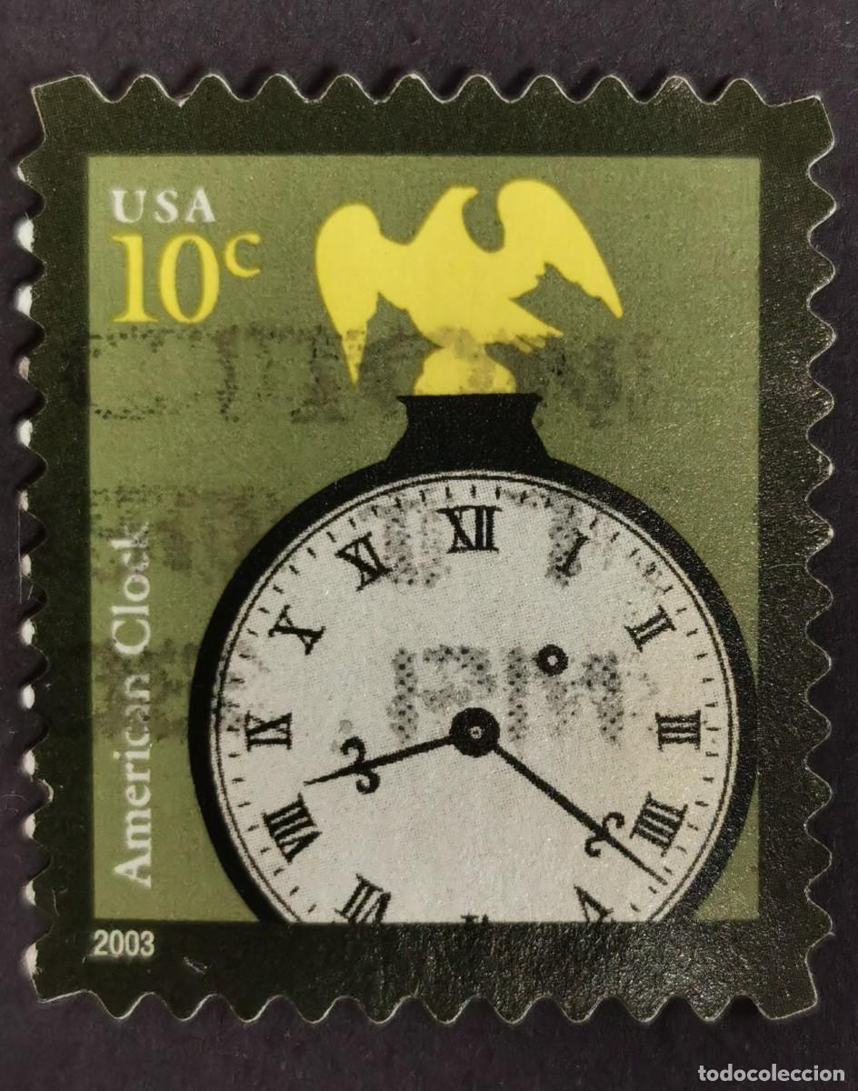 Stamps: Sello Estados Unidos U.S.A.2003,Reloj americano, 10 &cent; Michel US 3717