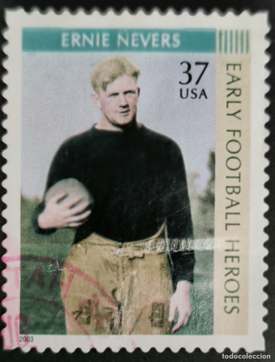 Stamps: Sello Estados Unidos U.S.A.2003,Ernie Nevers, 37 &cent; Michel US 3777
