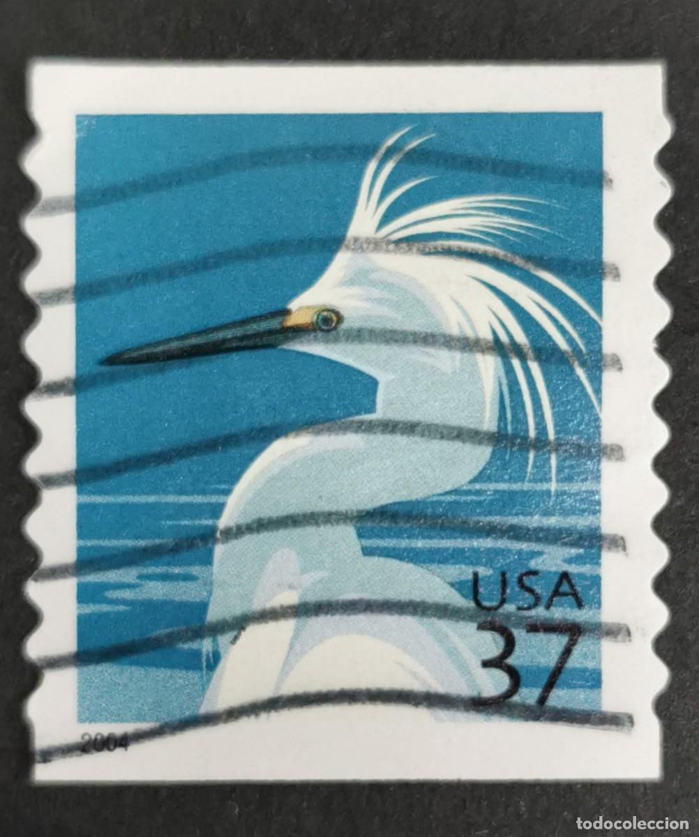 Selos: Sello Estados Unidos U.S.A.2003,Garceta n&iacute;vea (Cascada de la garceta), 37 &cent; Michel US 3796