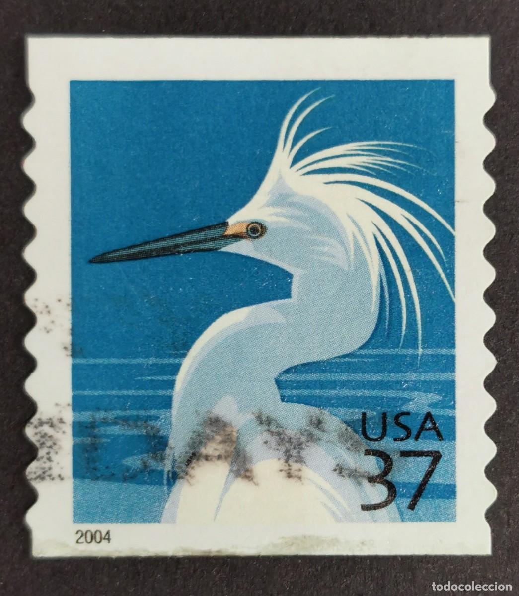 Selos: Sello Estados Unidos U.S.A.2004,Garceta n&iacute;vea (Cascada de la garceta), 37 &cent; Michel US 3811IIIBC