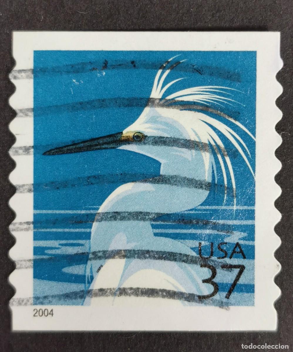 Selos: Sello Estados Unidos U.S.A.2004,Garceta n&iacute;vea (Cascada de la garceta), 37 &cent; Michel US 3811IIIBC