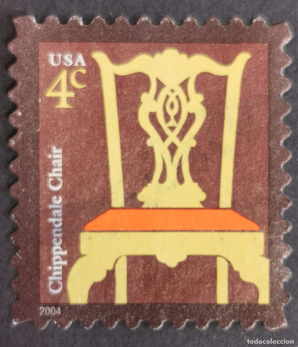 Selos: Sello Estados Unidos U.S.A.2004,Silla Chippendale, 7 &cent; Michel US 3815