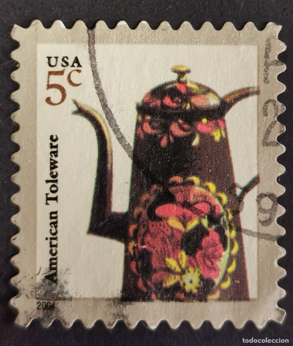 Selos: Sello Estados Unidos U.S.A.2004,Toleware estadounidense, 5 &cent; Michel US 3846IBA