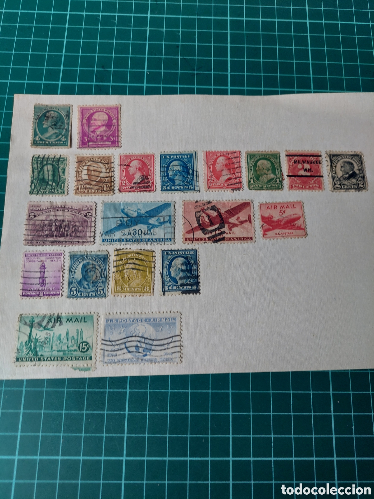 Sellos: LOTE ESTADOS UNIDOS AM&Eacute;RICA ANTIGUOS SELLOS CHAR