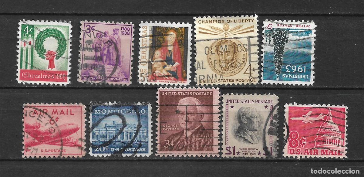 Sellos: estados unidos 10 sellos usado - 28/25