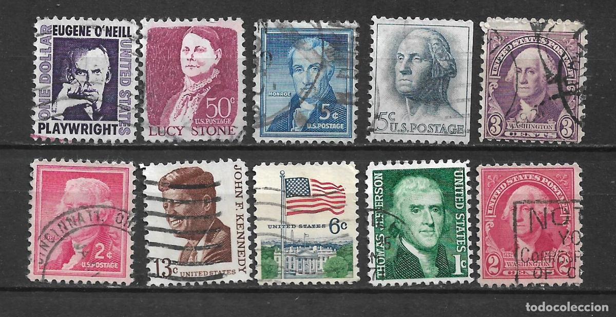 Sellos: estados unidos 10 sellos usado - 28/26