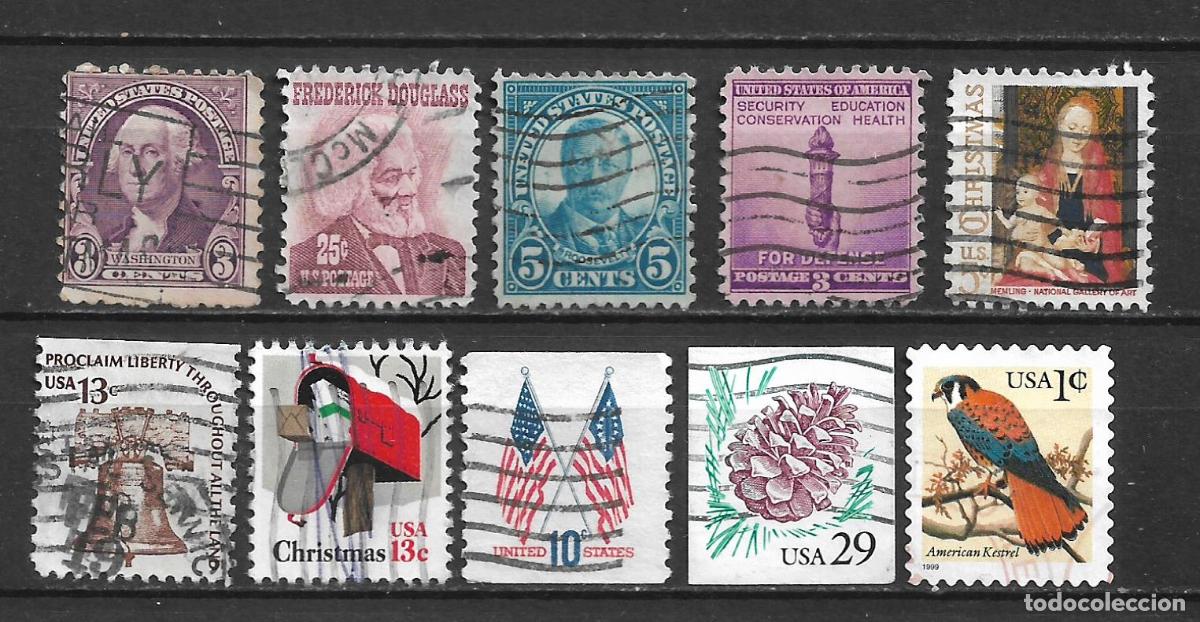 Sellos: estados unidos 10 sellos usado - 28/26
