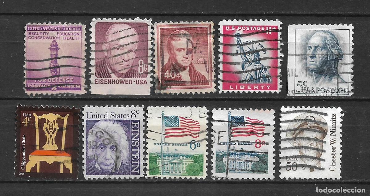Sellos: estados unidos 10 sellos usado - 28/26