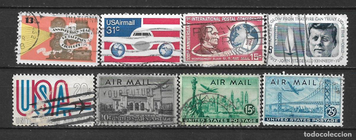 Sellos: estados unidos 8 sellos usado - 28/26