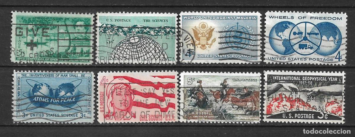 Sellos: estados unidos 8 sellos usado - 28/26