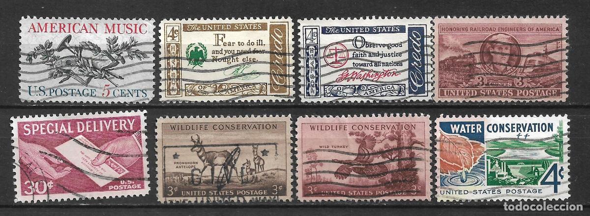 Sellos: estados unidos 8 sellos usado - 28/26