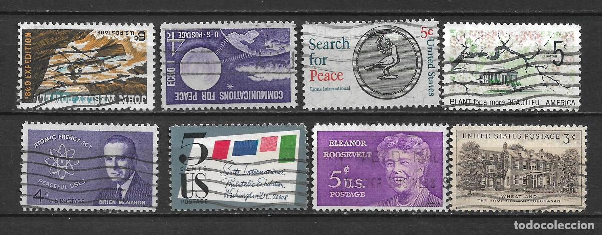 Sellos: estados unidos 8 sellos usado - 28/26