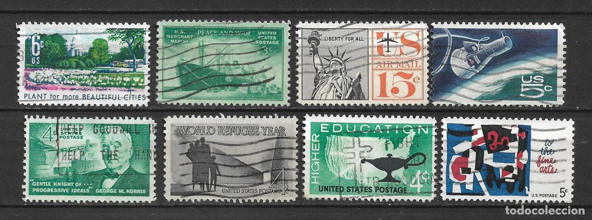Sellos: estados unidos 8 sellos usado - 28/26
